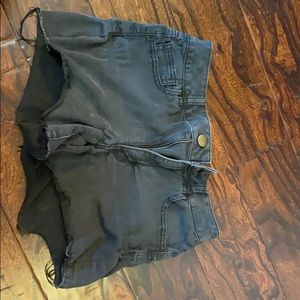 Black Aeropostale jean shorts size 4